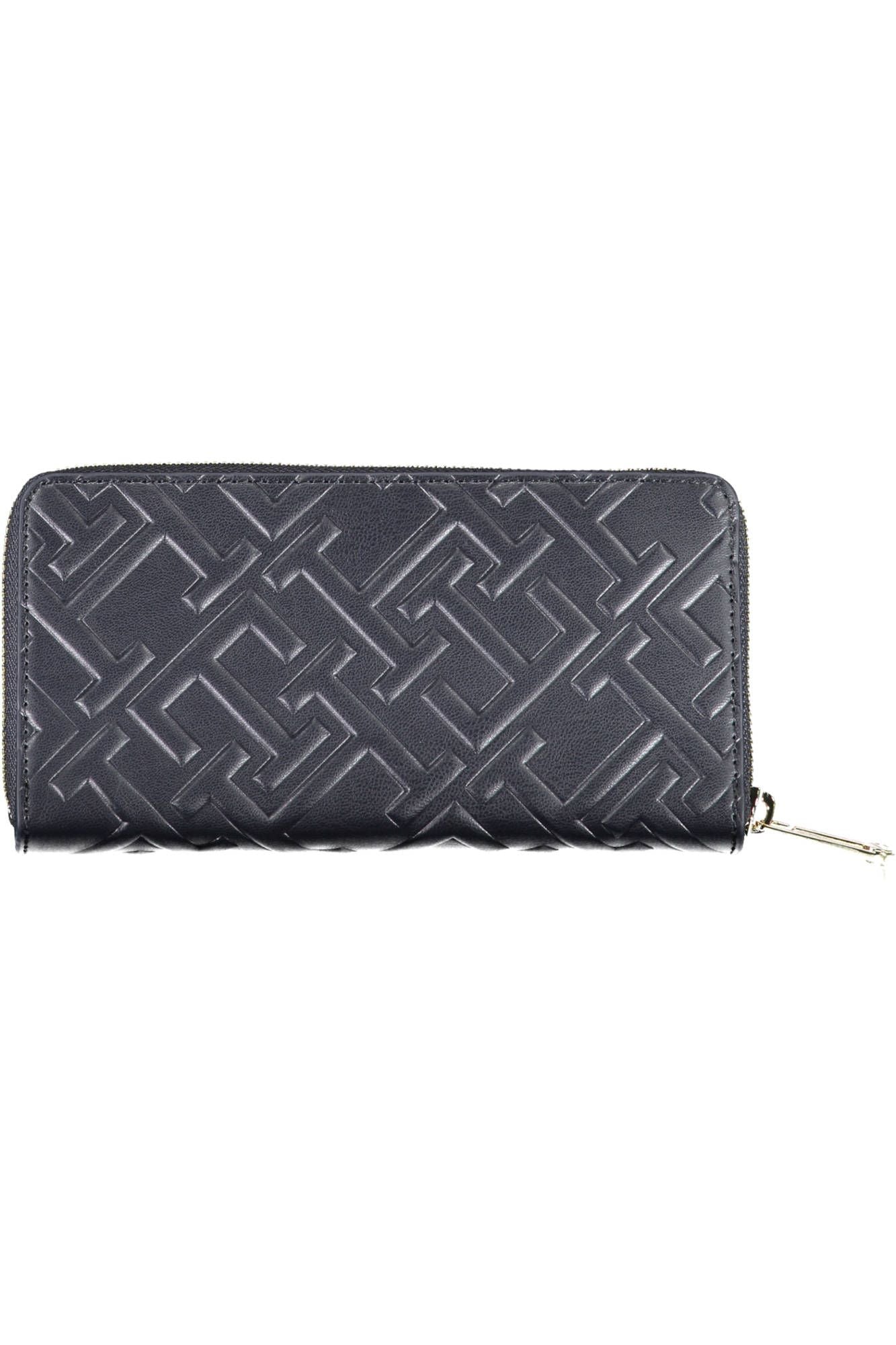 Chic Blue Polyurethane Multi-Compartment Wallet