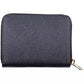 Elegant Blue Polyethylene Wallet with Logo Detail