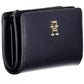 Elegant Blue Wallet with Multiple Compartments