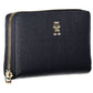 Chic Blue Polyurethane Wallet with Ample Space