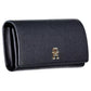 Elegant Blue Zip Wallet with Phone Compartment