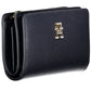 Elegant Blue Polyurethane Wallet for Her