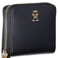 Chic Blue Polyurethane Wallet with Coin Purse