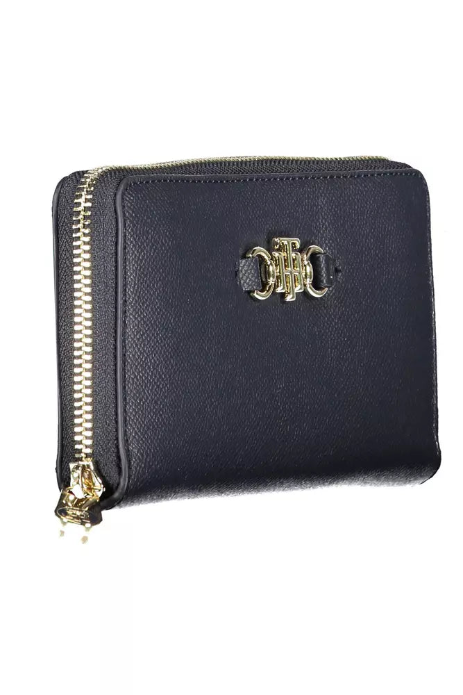 Elegant Blue Wallet with Chic Compartments