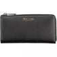 Elegant Black Polyethylene Wallet with Zip Closure