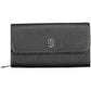 Chic Black Polyurethane Wallet with Coin Purse