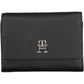 Elegant Triple Compartment Wallet in Sleek Black