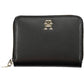 Elegant Black Polyurethane Wallet with Coin Purse