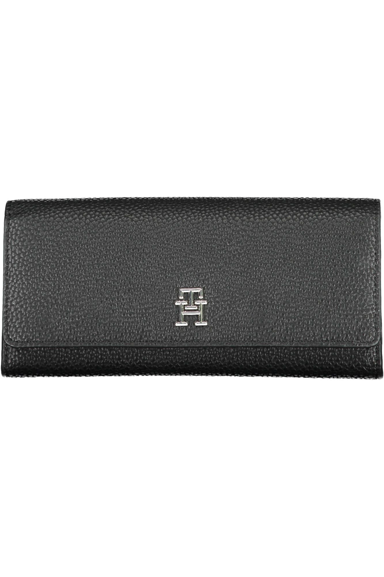 Elegant Triple-Compartment Black Wallet