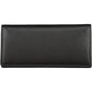 Elegant Black Polyurethane Wallet for Women