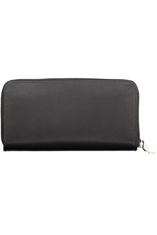 Sleek Black Nylon Compact Wallet