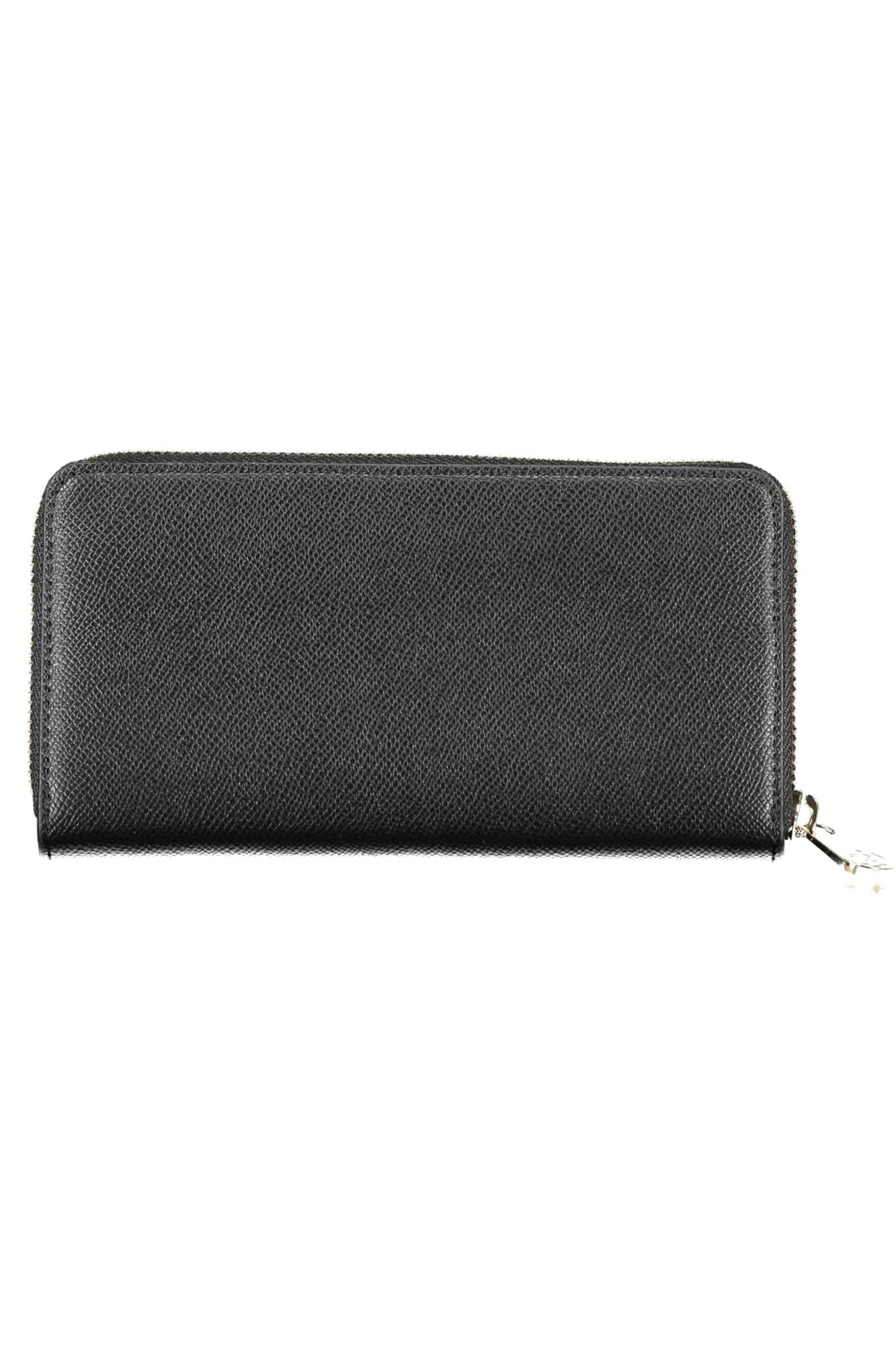 Elegant Black Multi-Compartment Wallet