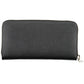 Elegant Black Zip Wallet with Multiple Compartments
