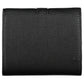Chic Black Zip Wallet with Contrasting Details