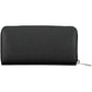 Elegant Black Polyurethane Wallet with Logo