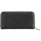 Sleek Leather Quintuple Wallet in Classic Black