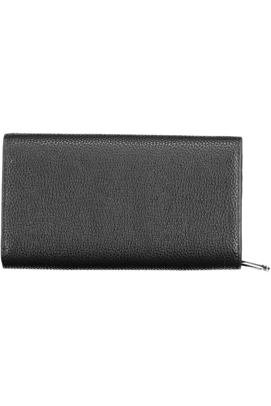 Elegant Black Bifold Wallet with Coin Purse