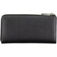 Elegant Black Polyethylene Wallet with Zip Closure