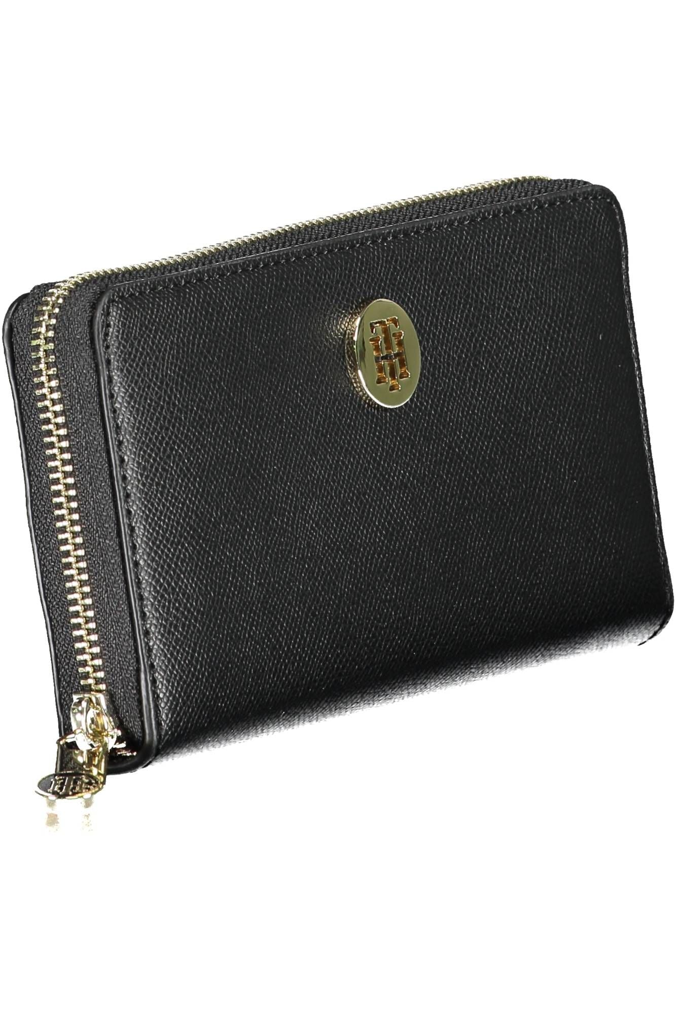 Elegant Black Multi-Compartment Wallet