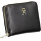 Sleek Black Polyethylene Wallet with Zip Closure