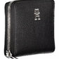 Elegant Black Polyethylene Zip Wallet