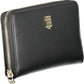 Chic Black Polyurethane Wallet with Logo Detail