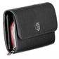Elegant Black Bifold Wallet with Coin Purse