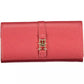 Chic Pink Polyethylene Wallet with Contrasting Details