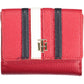 Elegant Red Polyurethane Wallet with RFID Lock
