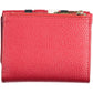Elegant Red Polyurethane Wallet with RFID Lock