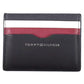 Elegant Blue Leather Card Holder