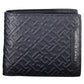 Elegant Blue Leather Wallet with Coin Purse