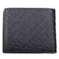 Elegant Blue Leather Wallet with Coin Purse