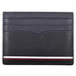 Elegant Blue Leather Card Holder