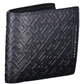 Elegant Blue Leather Wallet with Coin Purse