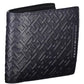 Blue Leather Bi-Fold Men's Wallet
