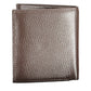 Elegant Brown Leather Dual-Compartment Wallet