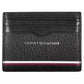 Sleek Leather Card Holder with Contrast Detail