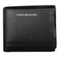 Sleek Black Leather Bifold Wallet with Coin Purse