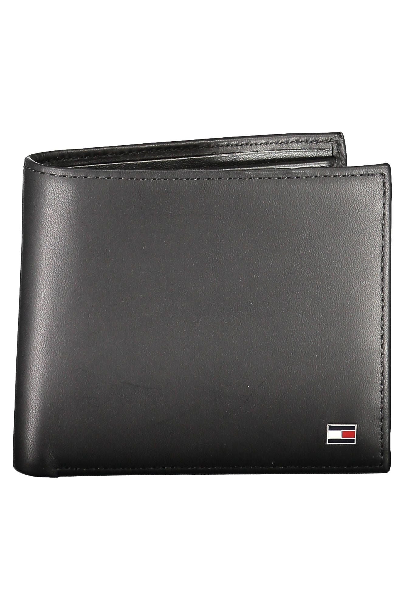 Elegant Black Leather Bifold Wallet