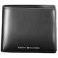 Elegant Black Leather Dual-Compartment Men's Wallet