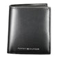 Sleek Black Leather Wallet with Coin Purse