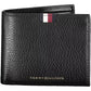 Elegant Black Leather Wallet with Contrast Details