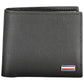 Elegant Black Leather Wallet with Multifunctional Pockets