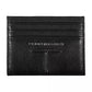 Sleek Black Leather Card Holder