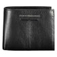 Chic Black Leather Dual-Compartment Wallet