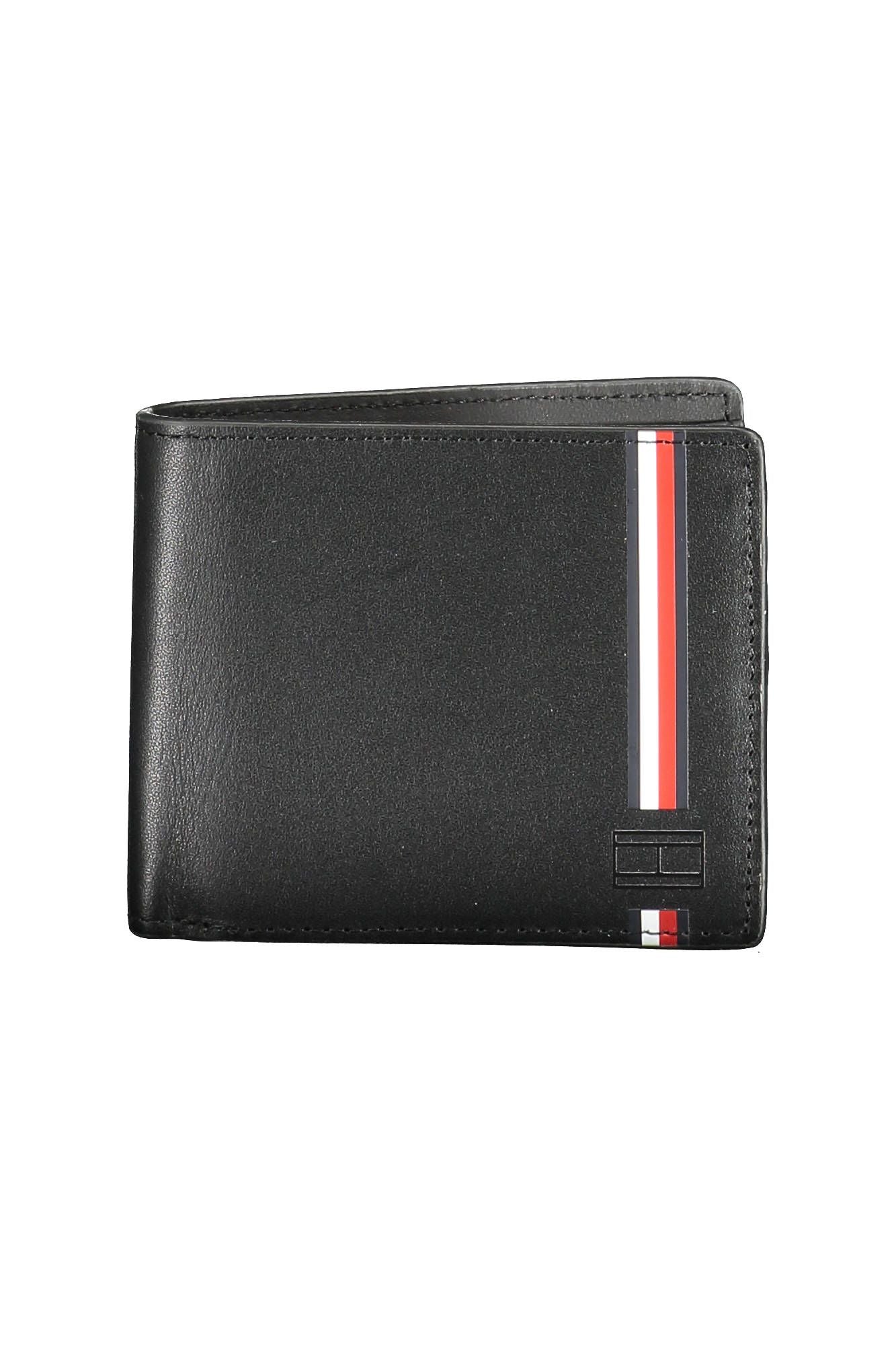 Elegant Black Leather Wallet with Card Slots