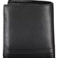 Sleek Black Leather Wallet with Coin Purse
