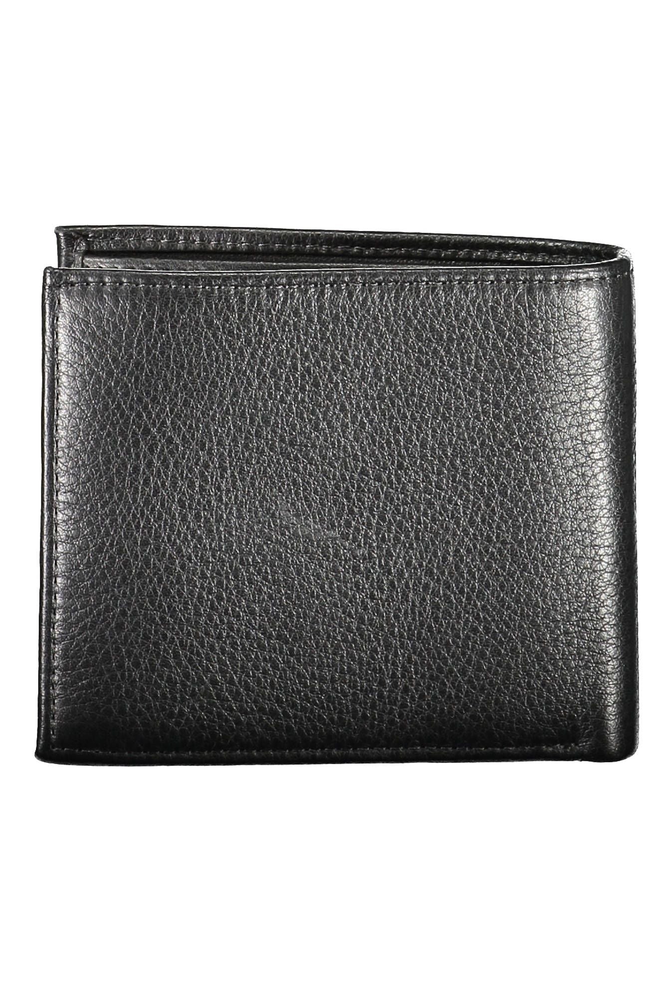 Sleek Black Leather Bifold Wallet