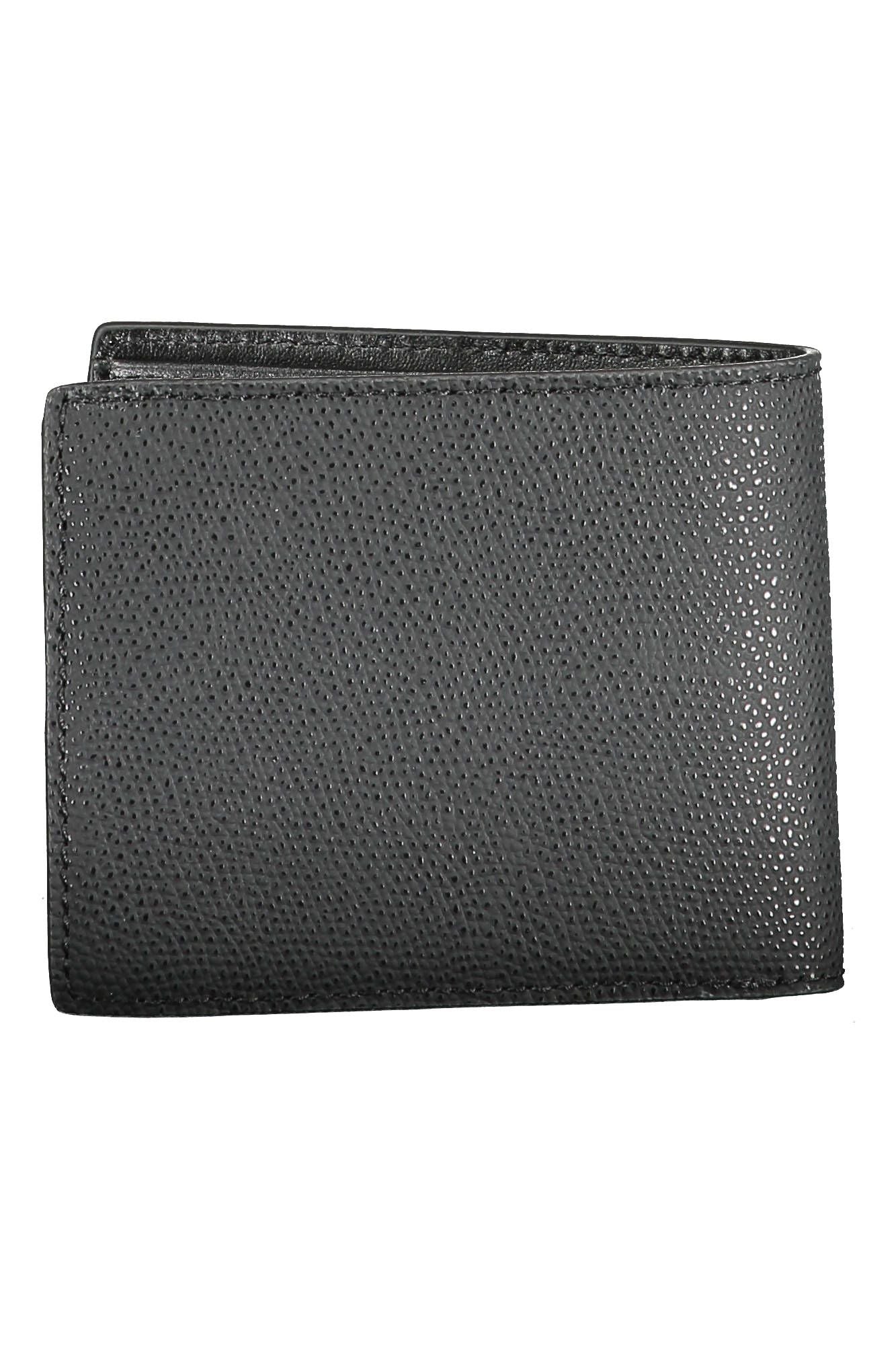 Elegant Black Leather Bifold Wallet